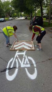 bike boulevard painting