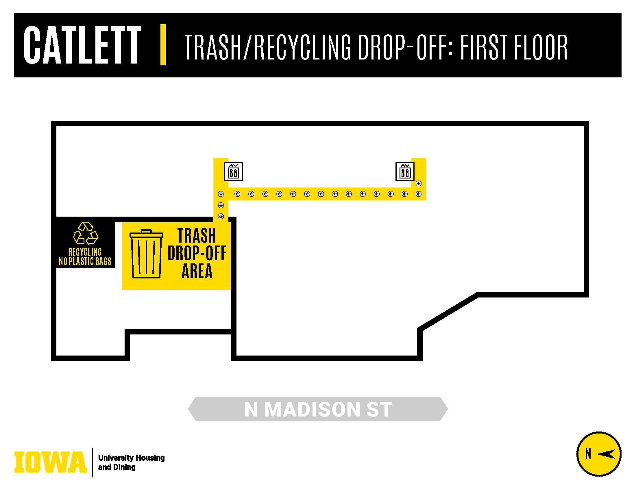 Catlett Trash and Recycling Map