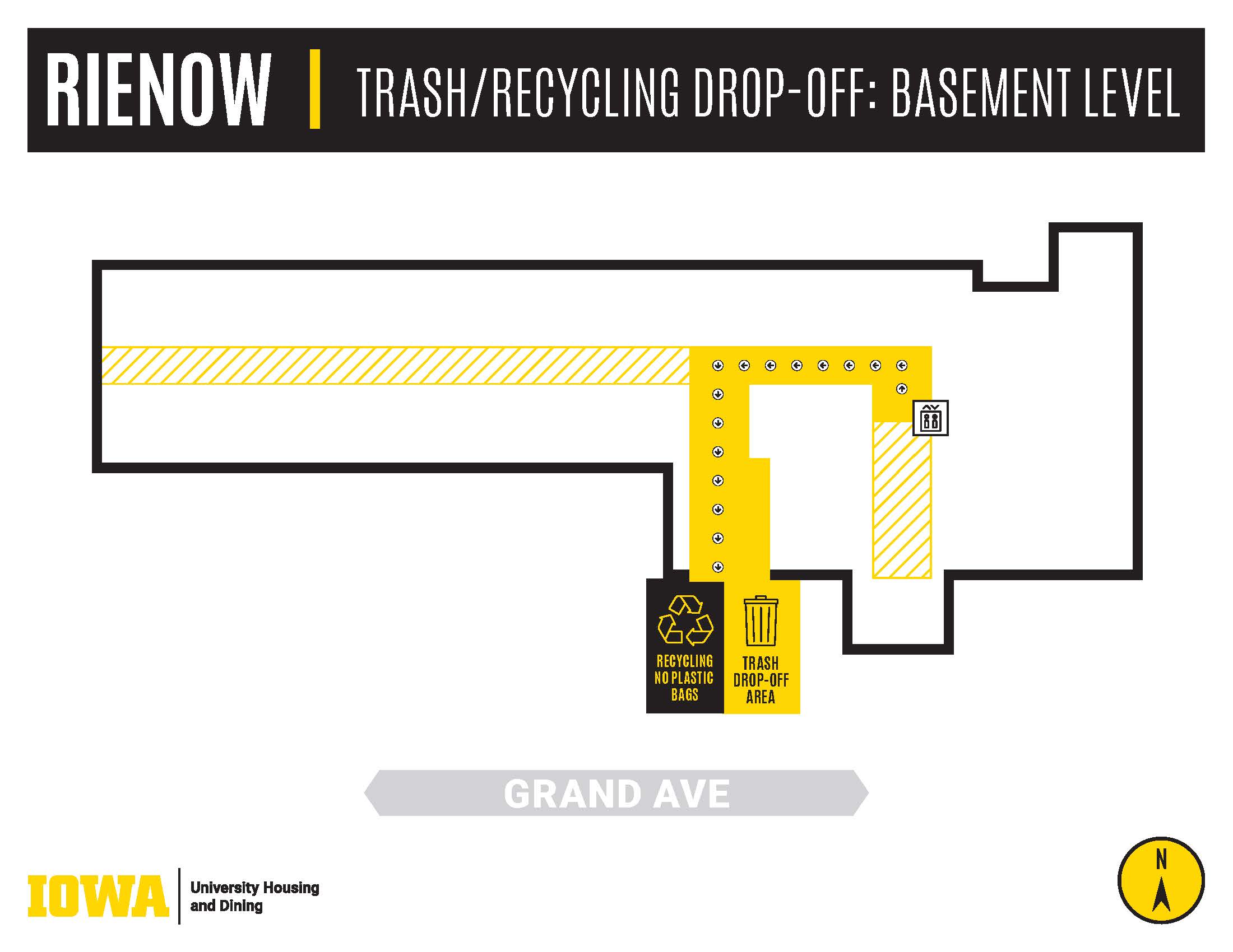 Rienow Trash and Recycling Map