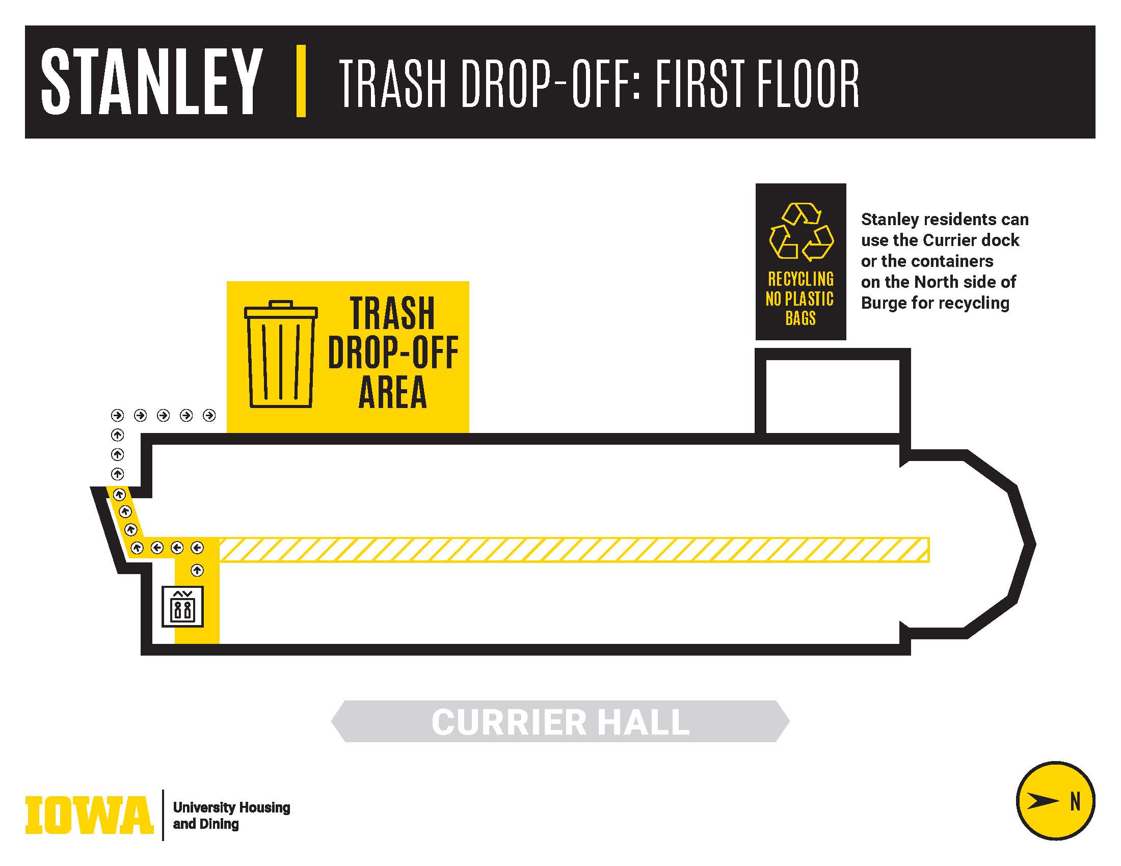 Stanley Trash and Recycling Map