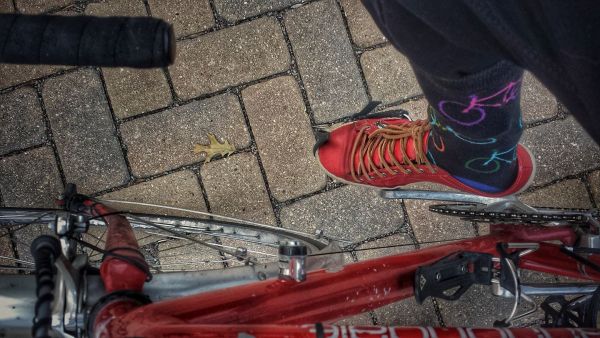 sweet kicks socks and pedal to the permeable pavers