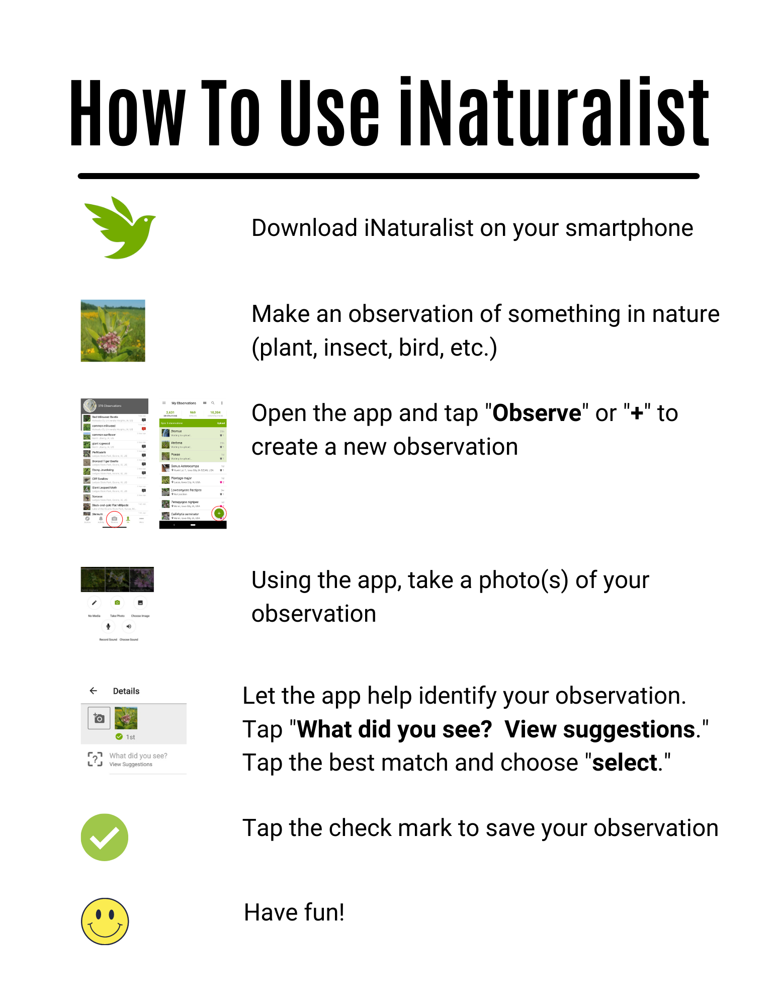 How to use iNaturalist