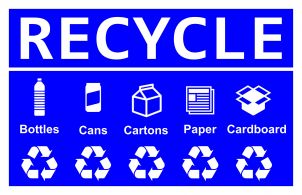 Recycling Bin Cleartainer Signage 11x17 recycle