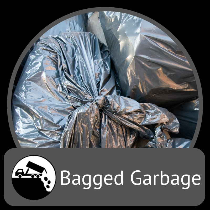 bagged garbage