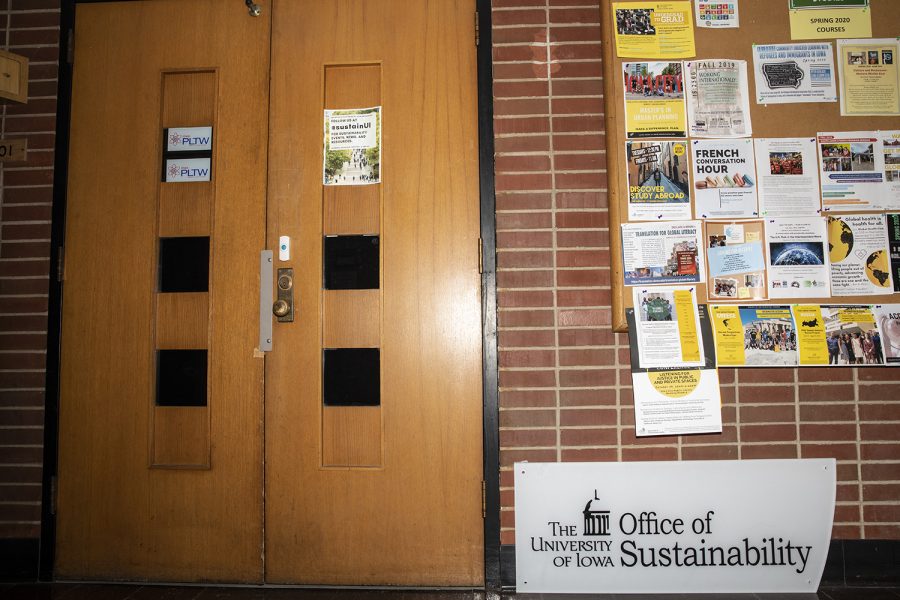 the Office of Sustainability in 301 CC 