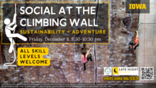 Social at the Climbing Wall