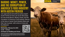 "Barons: Money, Power, and the Corruption of America's Food Industry" with Austin Frerick 