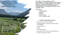 Department of Geographical & Sustainability Sciences Graduate School Info Session