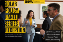 Solar Energy Policy Panel Series Reception