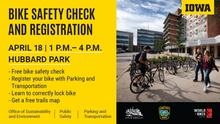Spring Bike Safety Checks and Registration with World of Bikes and UI Public Safety