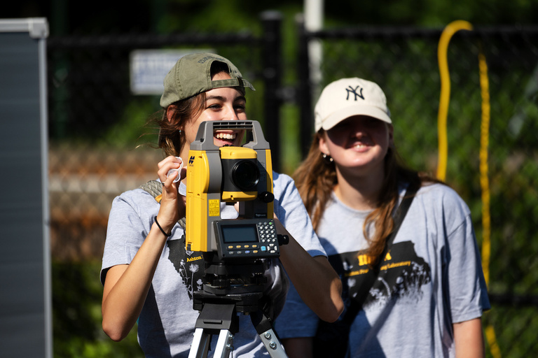 girls with camera at BioBlitz