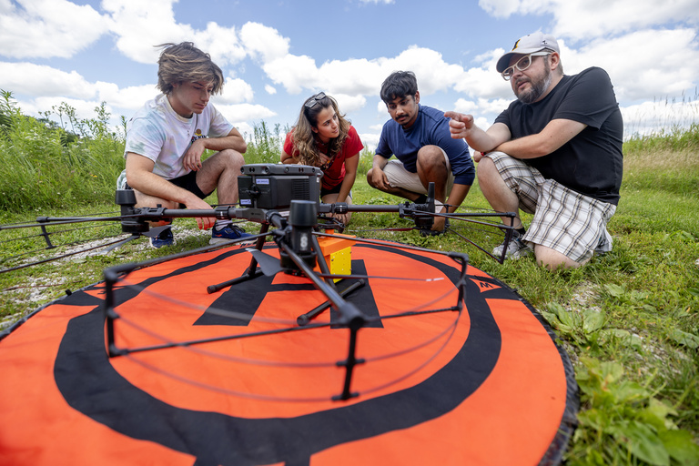 Drone demonstration conducted at Ashton Prairie Living Laboratory