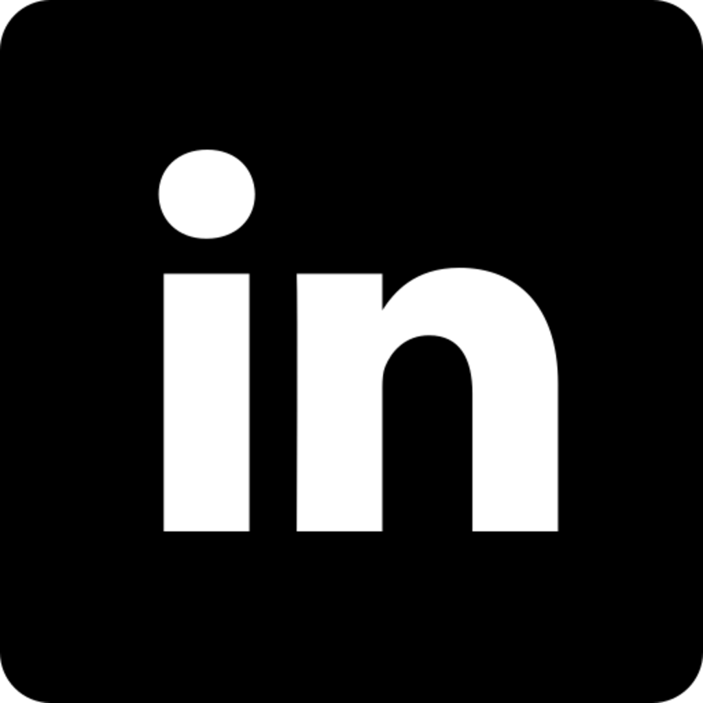 LinkedIn logo - black square