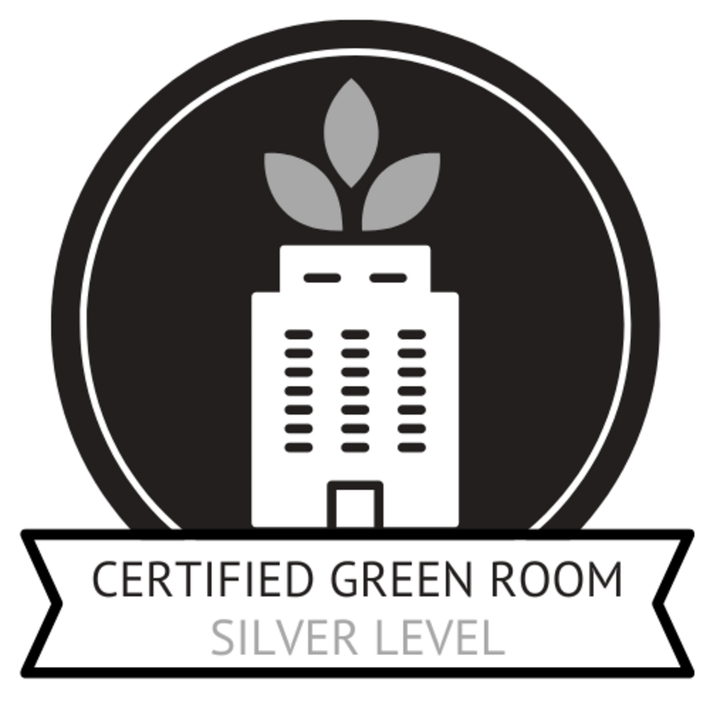 The silver level logo of the Green Room Certification Program