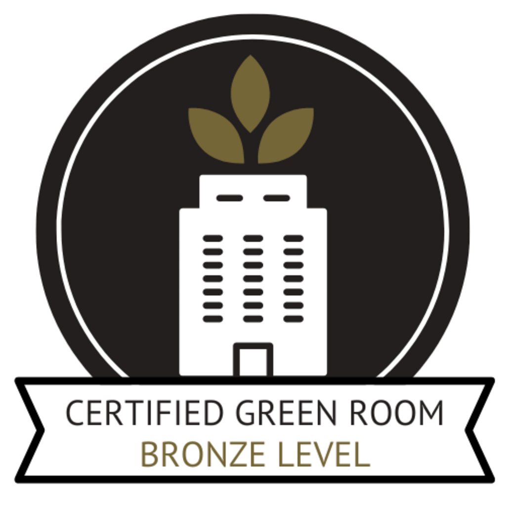 The bronze level logo of the Green Room Certification Program