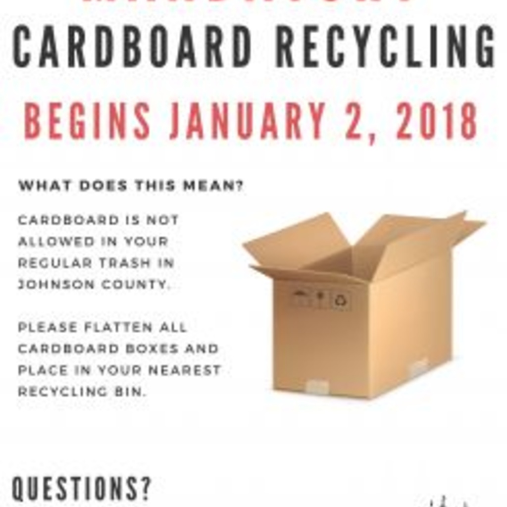 Mandatory Cardboard Recyling Sign Image