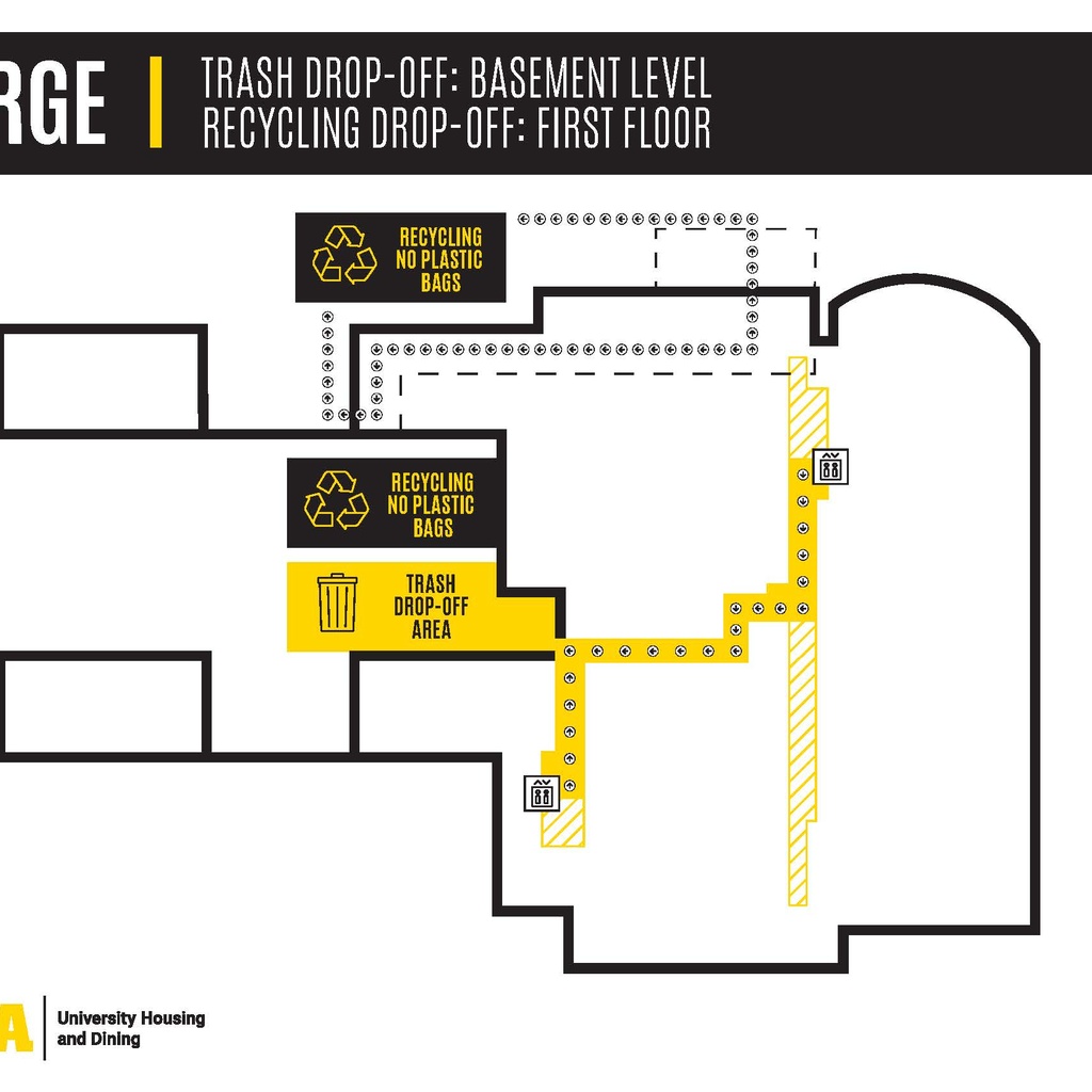 Burge Trash and Recycling Map