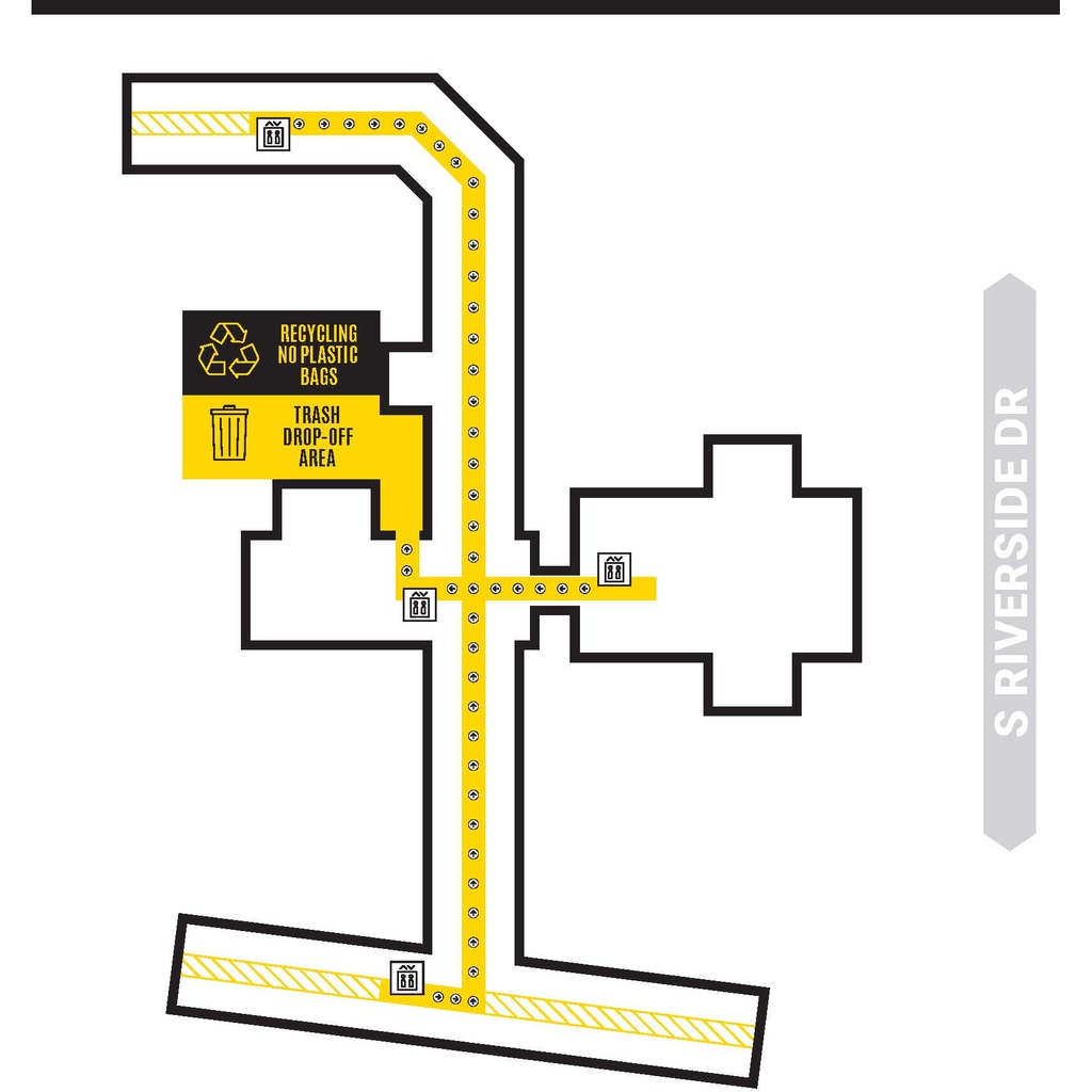 Hillcrest Trash and Recycling Map