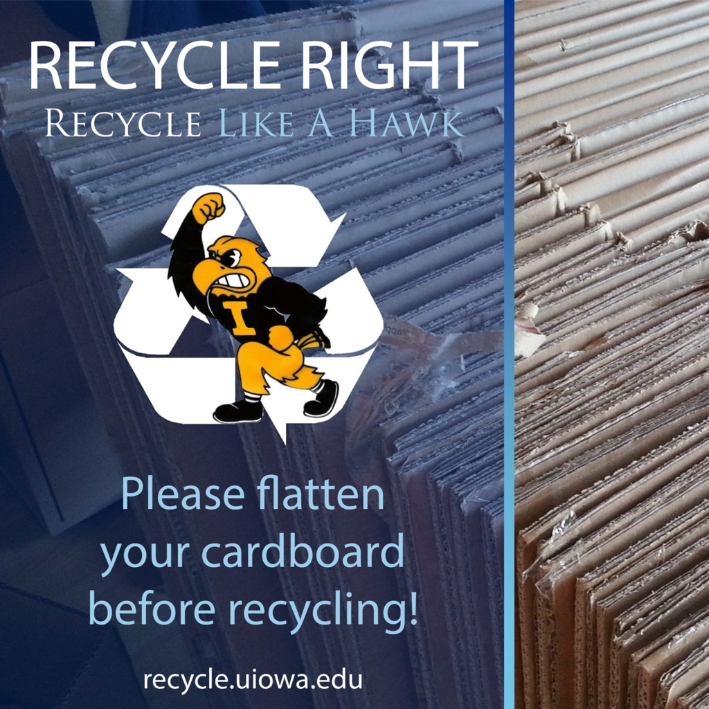 Recycle Right Flatten Cardboard Square