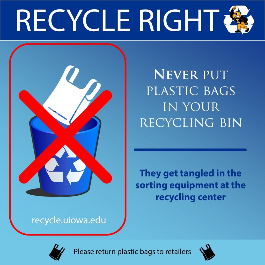 Recycle Right Plastic Bag Square