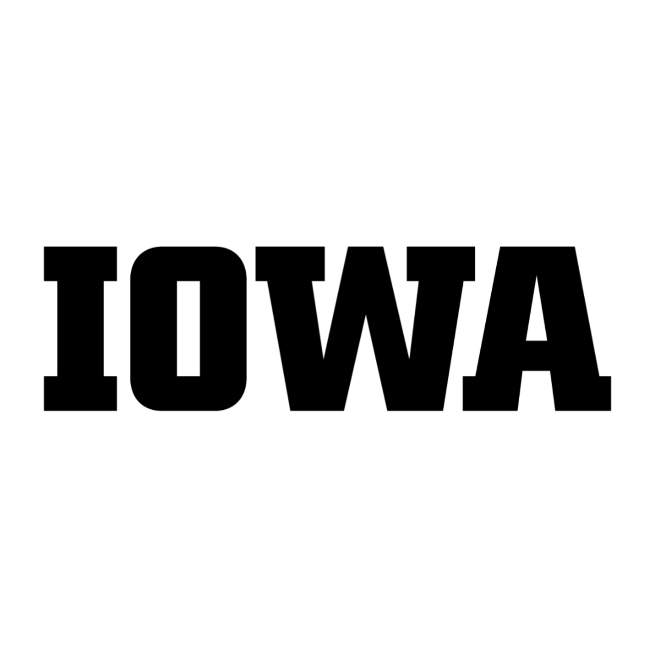 Iowa block logo - black square