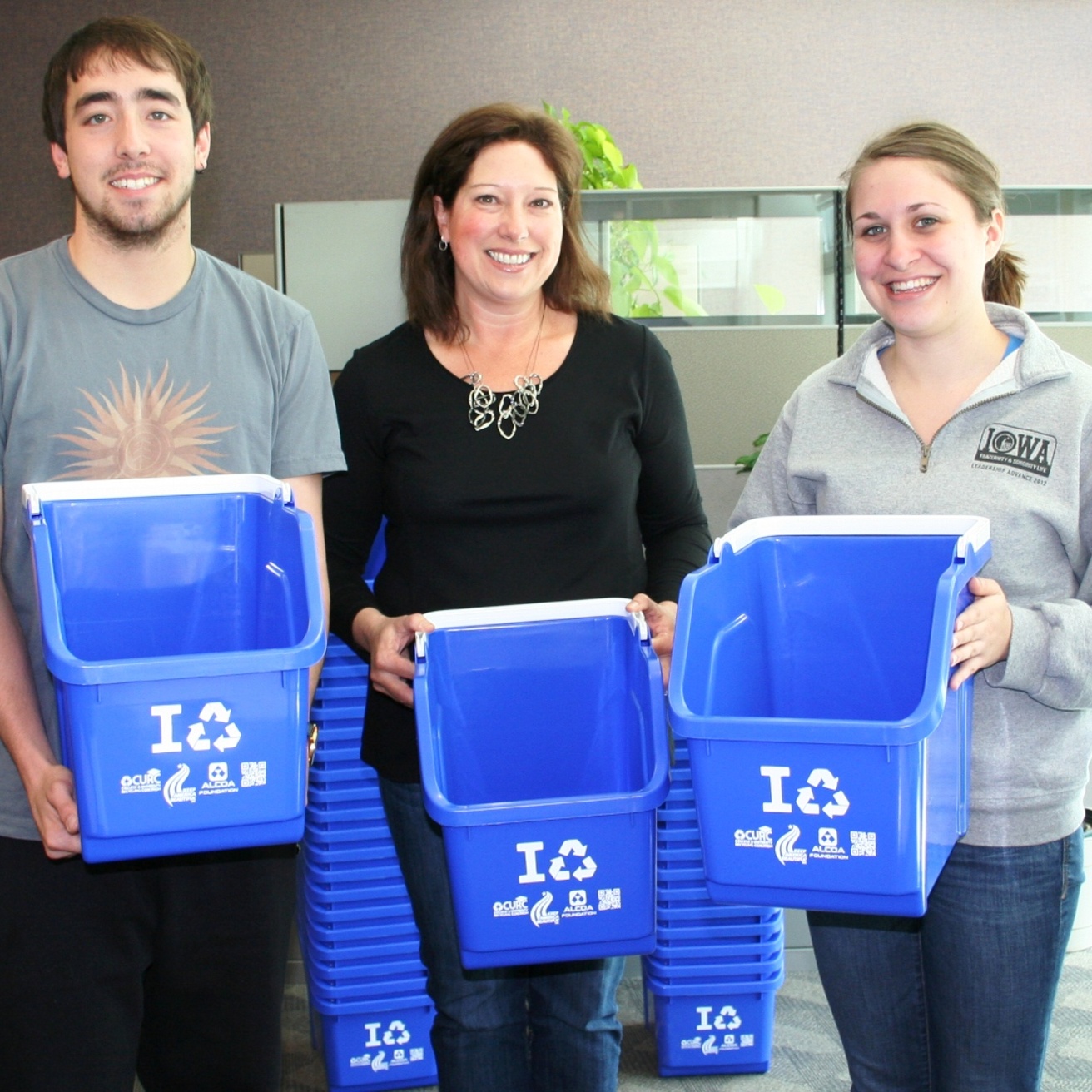 Recycle office bins