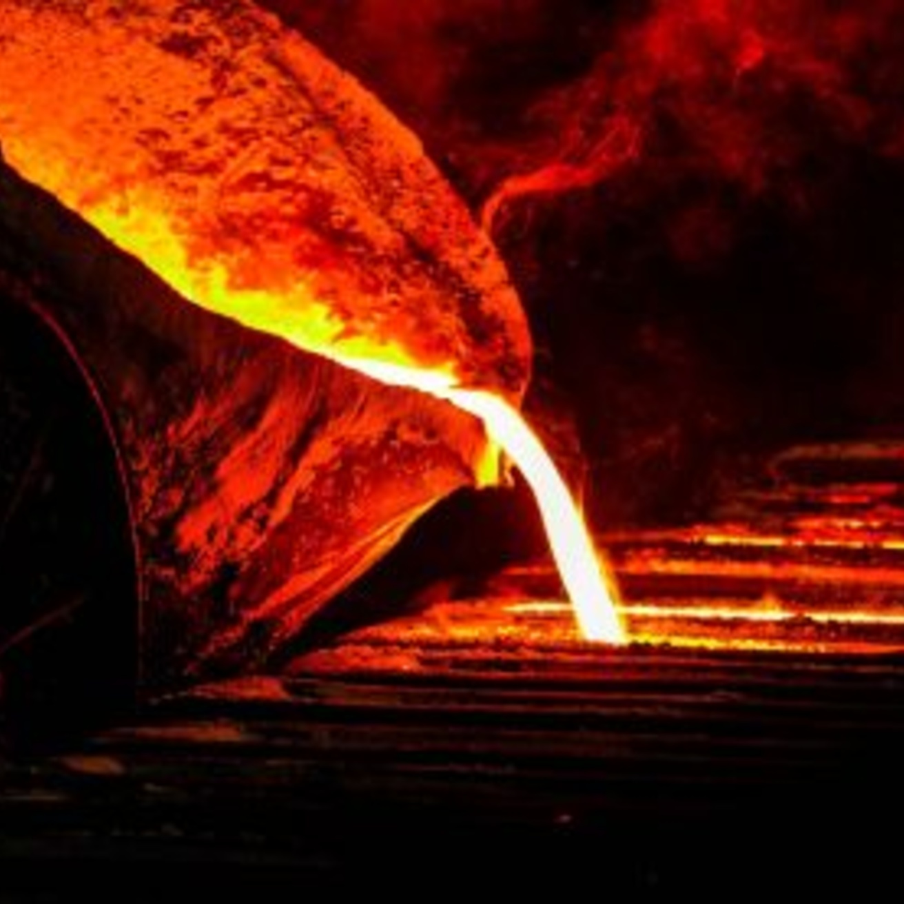 Melted iron