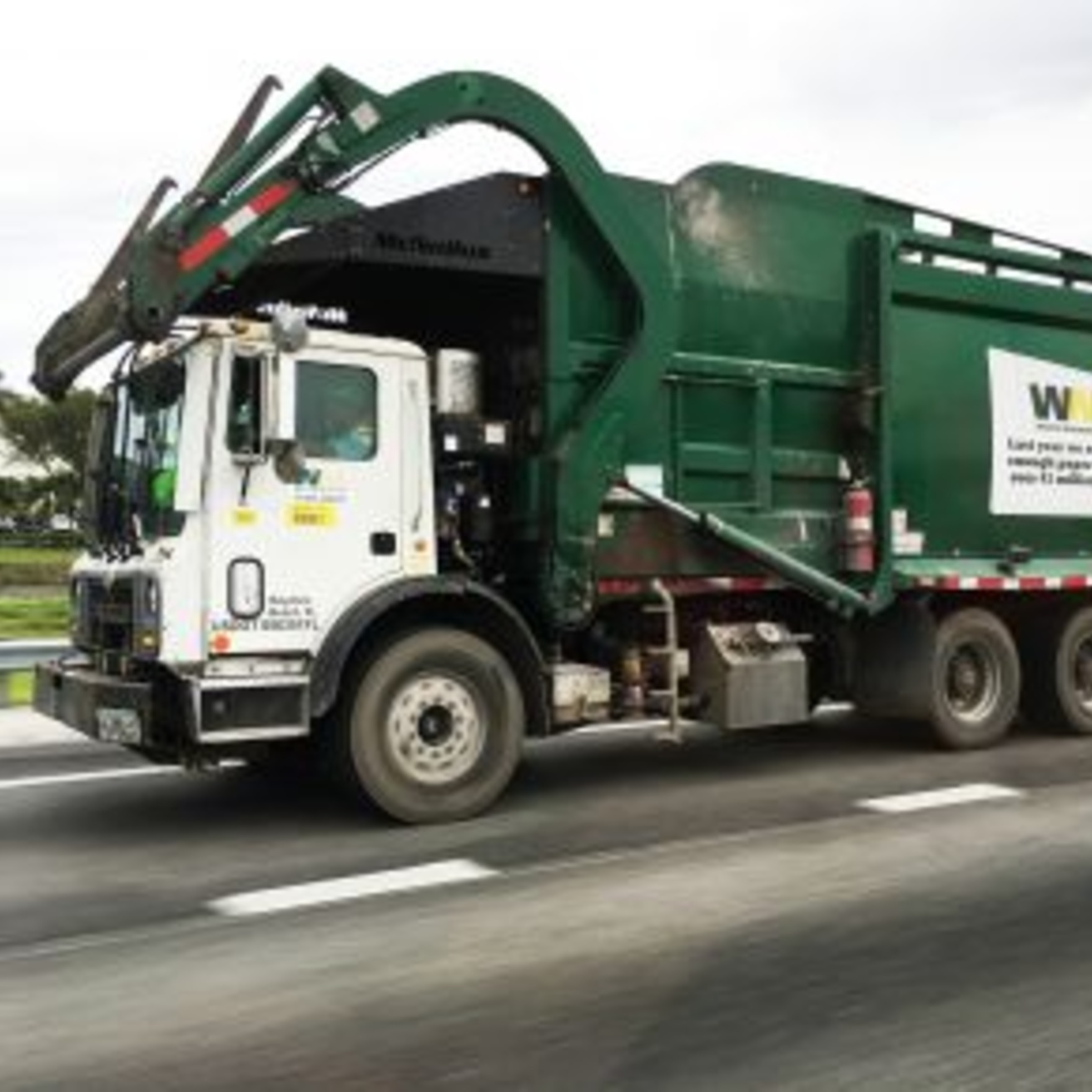 waste management truck
