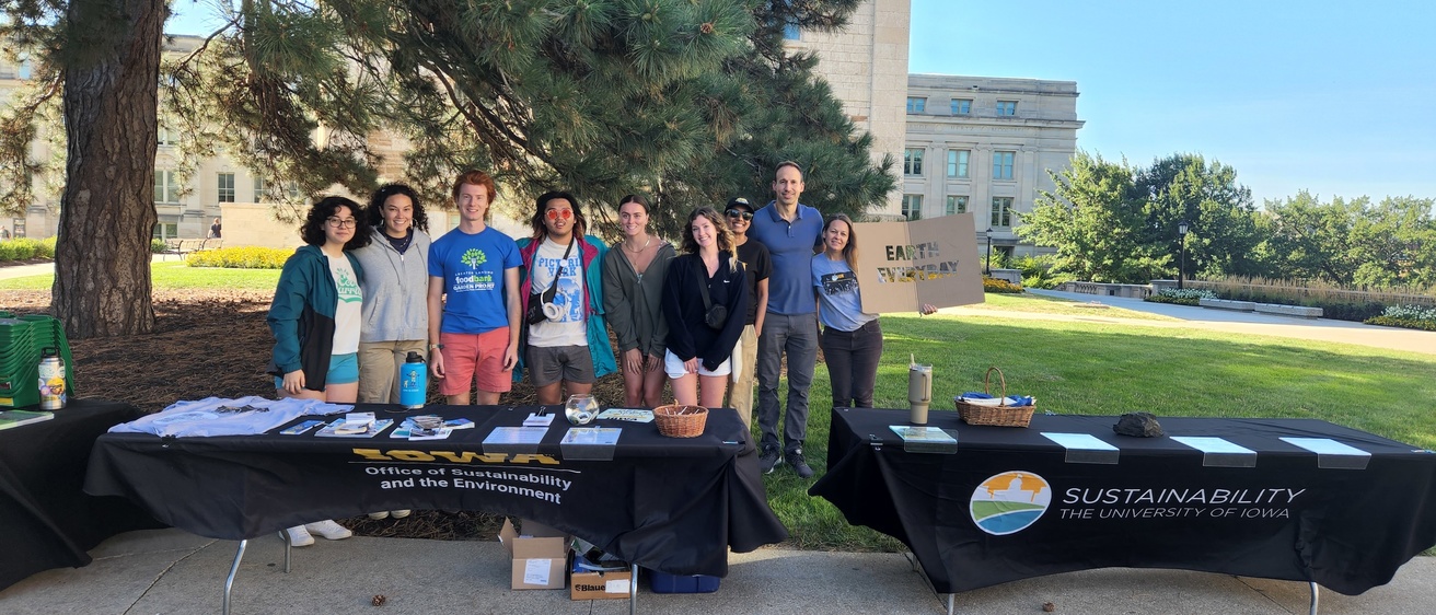 Sustainability and staff and interns at the annual open house