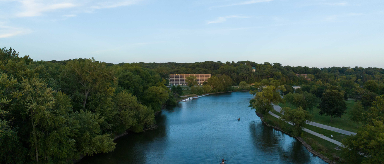 Iowa River from above