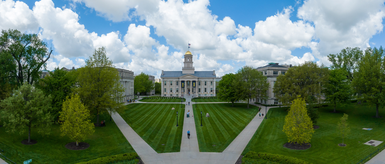 Pentacrest from Drone View