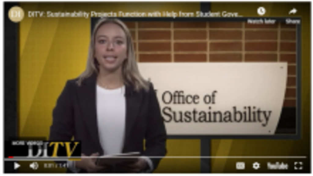 DITV: Sustainability Projects Function with Help from Student Government