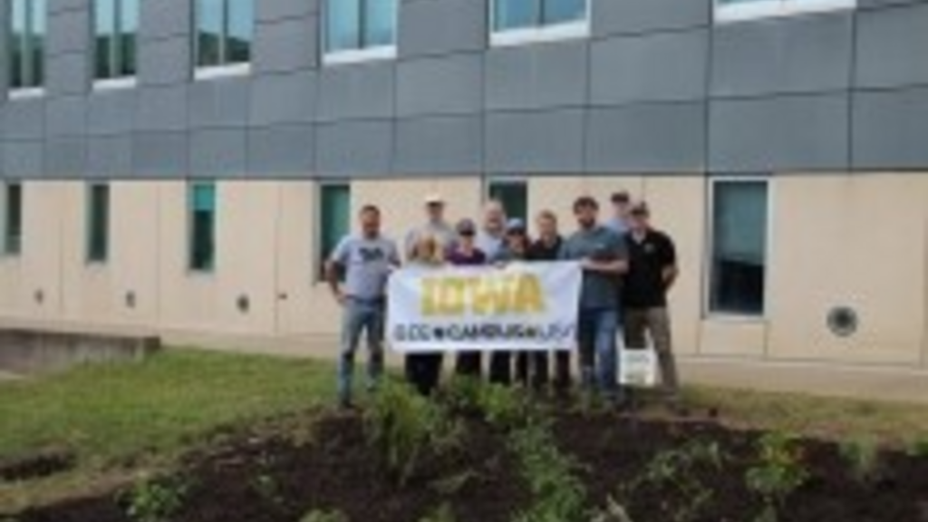 ESAC Plants Pollinator Garden Outside Seamans Center