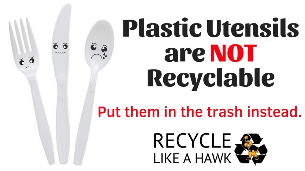 Plastic Utensils Graphic Image