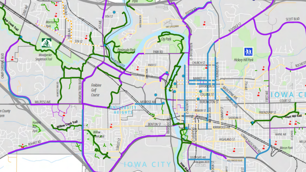 Map of Johnson County trails